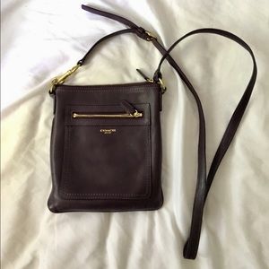 Dark Purple Coach Crossbody Purse